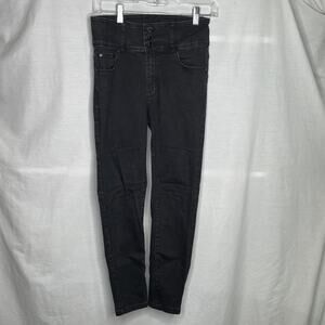 Monkey Ride Women's Black High Waist Jeans Juniors 7